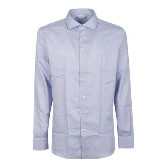 Etro Etro, Casual Shirts, male, Blue, Size: 4XL Fuji Shirt