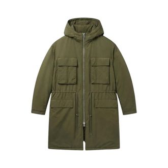 OAMC Oamc - Gewatteerde M65 Parka - Dames - Mantels - Groen - Maat: M Zijde