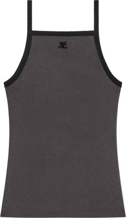 Courr&egrave;ges Kontrast-Tanktop