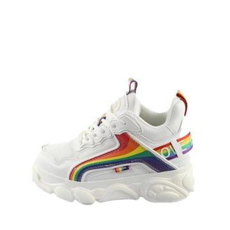 Buffalo Sneakers, female, White, Size: 9 US Sneaker