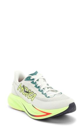 Hoka One One Mach 7 Running Shoe in Frost /Neon Yuzu at Nordstrom, Size 10.5