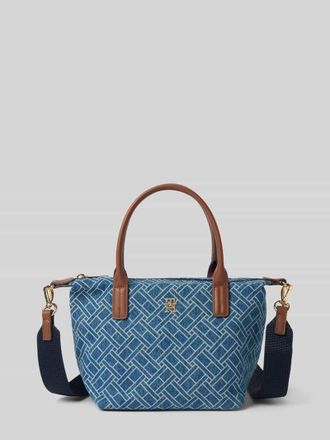 Tommy Hilfiger Henkeltasche aus reiner Baumwolle in Jeansblau, Gr&ouml;&szlig;e 1