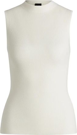 BOSS Top a coste - Bianco
