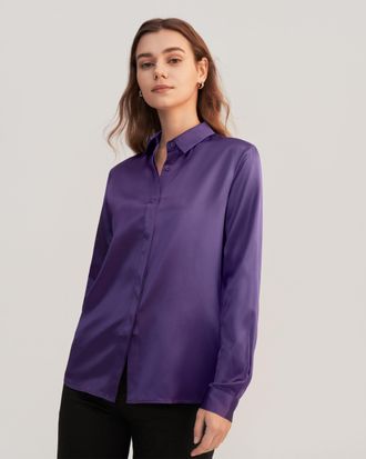 LilySilk Basic Concealed Placket Silk Shirts