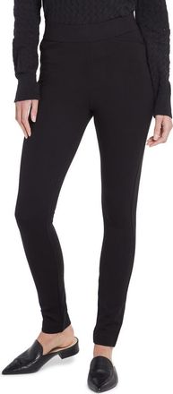 NYDJ High Waist Back Slit Pull-On Skinny Pants in Black at Nordstrom, Size X-Small P
