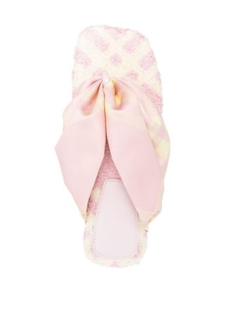 Burberry Check Thong Sandals - Pink