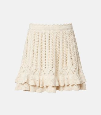Isabel Marant Minifalda Nelle de croch&eacute; de algod&oacute;n