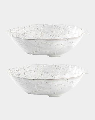 Bordallo Pinheiro Artichoke Salad Bowl, Set of 2