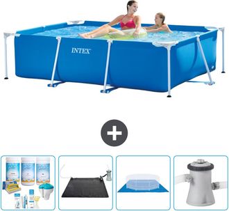 Intex Piscina Con Estructura Rectangular - 220x150x60 Cm - 7-piezas S20816