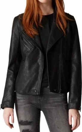 Blank NYC Womens Moto Jacket In Onyx
