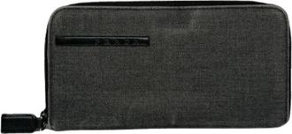 Prada Pre-owned Katoenen Portemonnee - Dames - Vintage Accessoires - Zwart - ONE Size - Katoen - Vintage