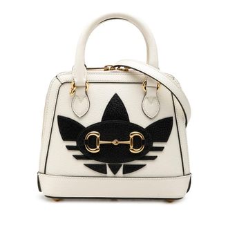 Gucci Pre-owned Gucci Adidas Mini Leather Horsebit 1955 Top Handle Bag Ladies 81I26AYN4GTDQH6L