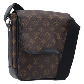 Louis Vuitton Bass Messenger Macassar Monogram Canvas Brown Canvas Handbag (Pre-Owned)