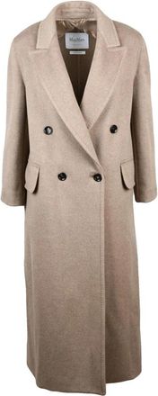 Max Mara Armonia Jas - Dames - Mantel - Beige - 3XS - Kasjmier - Jassen