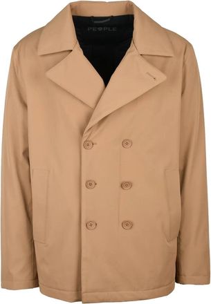 People of Shibuya Beige Agordo Peacoat