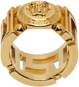 メドゥーサ ビギー リング 明るいゴールド メドゥーサ ビギー リング ゴールド | VERSACE JP