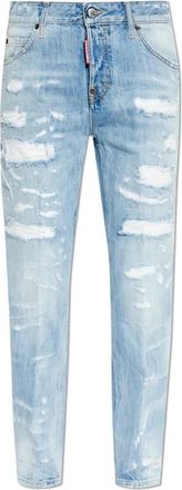 Dsquared2 Teddy Jeans - Dames - Cropped Jeans - Blauw - XS - Katoen - Jeans