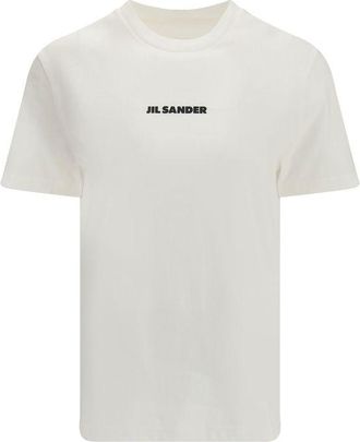 Jil Sander Beige Katoenen T-Shirt