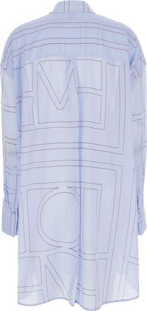 Toteme Long Summer Shirt Dress - Blue
