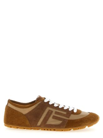 Balmain Brown Calfskin Womens Sneakers