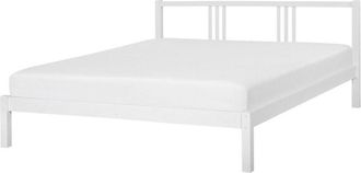 Beliani Beliani - Letto in Legno Bianco con Rete a Doghe Stile Classico 160 x 200 cm Vannes