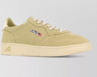 Autry medalist suede sneakers round toe rubber