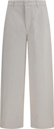 Ami White Relaxed Mid Rise Jeans