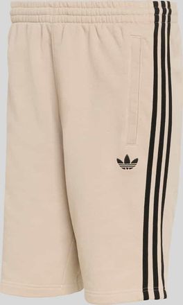 adidas Originals Regular Fit Sweatshorts aus reiner Baumwolle in Beige, Gr&ouml;&szlig;e XXL