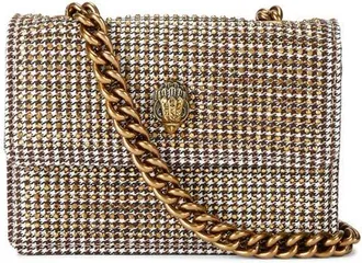 Kurt Geiger Micro Kensington Faux Leather Crossbody Bag in Dark Beige at Nordstrom