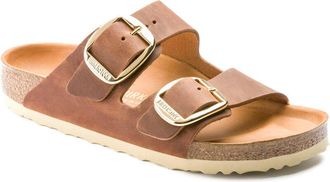 Birkenstock Elevated Nubuck Sandals With Large Buckle Detail