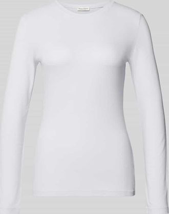 Marc O'Polo Slim Fit Langarmshirt aus Lyocell-Mix in Hellblau, Gr&ouml;&szlig;e XL