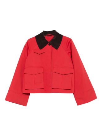 Skall Studio Gaby corduroy-collar jacket - Red