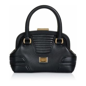 Dolce & Gabbana Gestructureerde Handtas - Dames - Tassen - Zwart - Maat: ONE Size