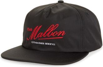 Malbon Golf Members Snapback Baseball Cap in Black at Nordstrom