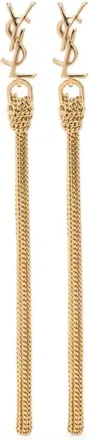 Saint Laurent Pendientes Cassandre con Borla - Accessories - Mujer - Amarillo - ONE SIZE