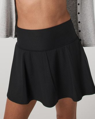 Vuori Clothing Baseline Gingham Skirt | Black | XS, Size Extra Small