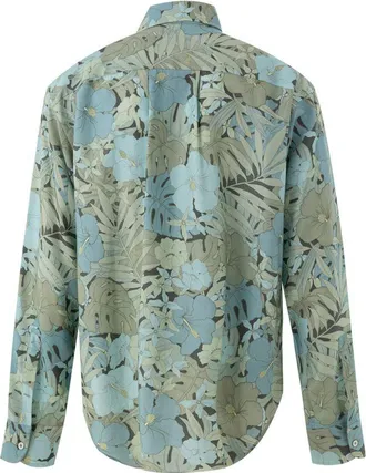 Tom Ford Mens Blue Lyocell Pattern Shirt