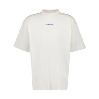 Balenciaga Heren, Tops, Wit, Maat: XL Katoen