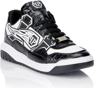 Philipp Plein Low-Top Sneakers Moonwalker Men in White/black at Nordstrom, Size 46