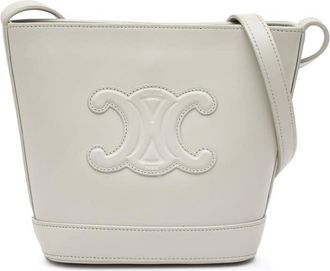 Celine Pre-owned Celine Small Smooth Calfskin Cuir Triomphe Bucket Bag Ladies S-CU-4292