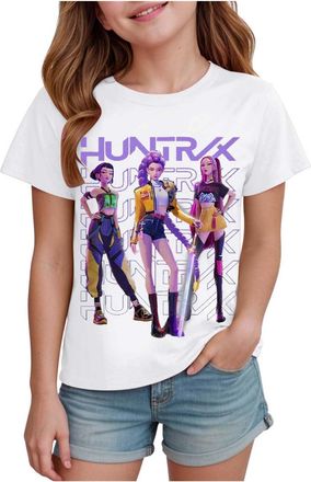 Generic 2025 K-Kpop D-Demon H-Hunters Shirt for Girls Kids Top Graphic T-Shirt Tops H-Huntrix H-Huntr/X Hip Hop Vintage Y2k Graphic Shirts DDemon Huunters Shi