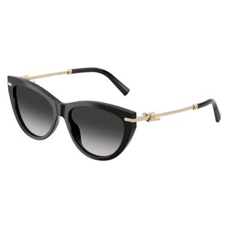 Tiffany & Co. Cat Eye Zonnebril - Dames - Zonnebrillen - Zwart - 55 MM - Accessoires