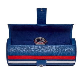 Rapport London GREENWICH THREE WATCH ROLL in Navy at Nordstrom