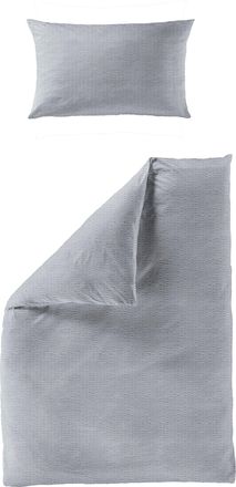 BIERBAUM Bettwäsche »4134« 2 Stk. tlg. Premium Mako-Satin Seersucker, 100 % Baumwolle, bügelfrei