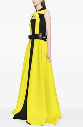 Saiid Kobeisy Neoprene Dress With Contrasting Cuts