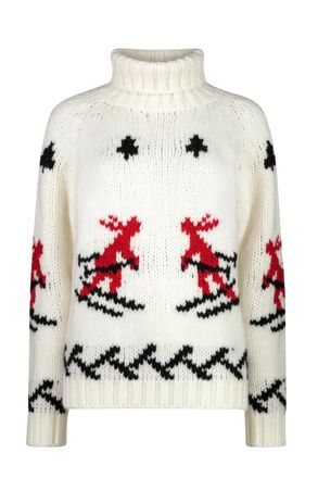 Moorer Bridaamw Turtleneck Sweater Bianco