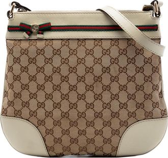 Gucci Pre-owned Gucci GG Canvas Web Mayfair Crossbody Ladies S54PV9P40IJ7AX36
