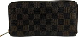 Louis Vuitton Pre-owned Wallets, female, Brown, Size: ONE SIZE Pre-owned Damier Long Wallet (bi-fold)