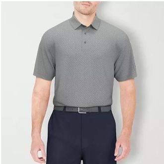 PGA TOUR Polo Shirt Mens Tradewinds Geometric Jacquard Performance FTS783