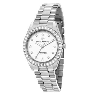 Chiara Ferragni Roestvrijstalen Dameshorloge - Dames - Horloges - Grijs - ONE Size - Accessoires
